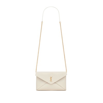 YSL CASSANDRE CHAIN CLUTCH IN LAMBSKIN 819271AACYT9207 (19*12*3cm)
